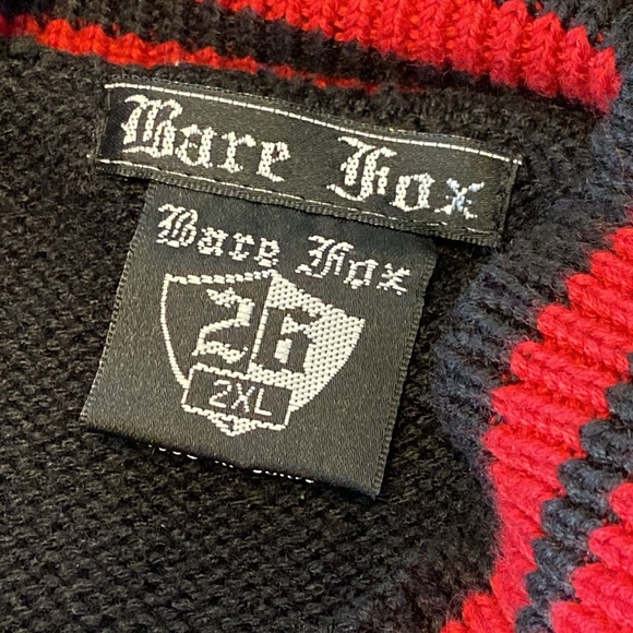 Bare Fox Vintage 50’s Style “S” Patch Varsity Cardigan  Button Down Size 2XL - Picture 5 of 8